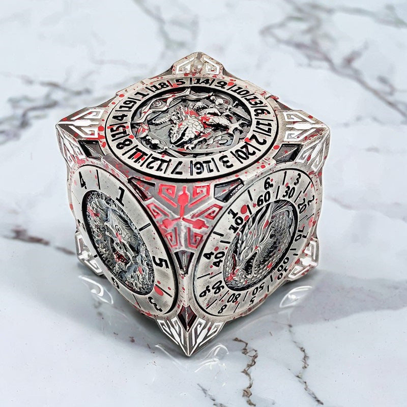 New DND Fidget Spinner DICE: 7-in-1 Metal DND Dice Cube
