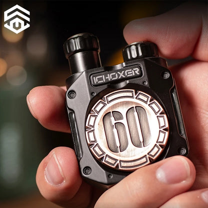 Yuwu edc-twin linkage push card fingertip gyroscope snap coin metal handle decompression adult edc toys