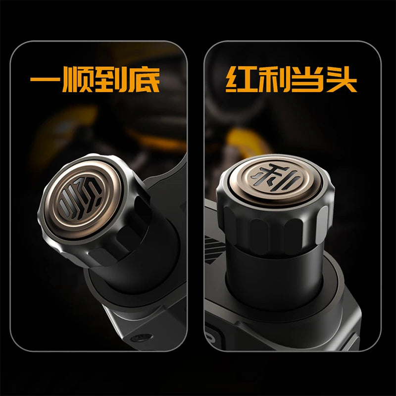 Yuwu edc-twin linkage push card fingertip gyroscope snap coin metal handle decompression adult edc toys