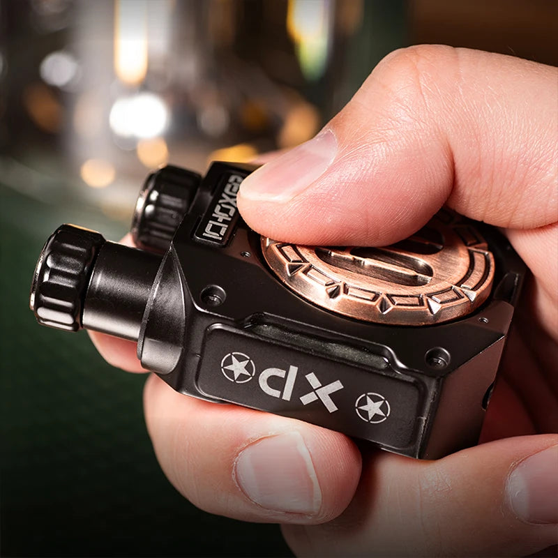 Yuwu edc-twin linkage push card fingertip gyroscope snap coin metal handle decompression adult edc toys