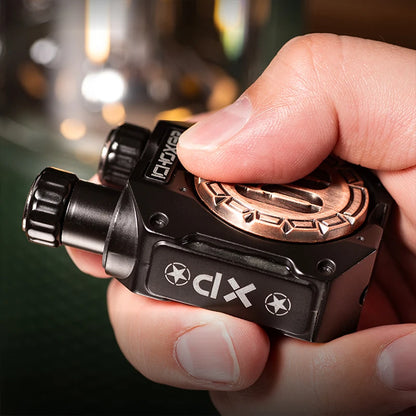 Yuwu edc-twin linkage push card fingertip gyroscope snap coin metal handle decompression adult edc toys