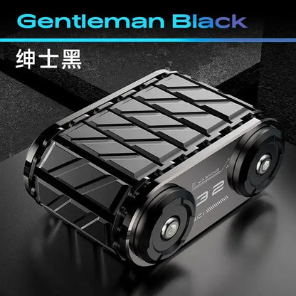 Gentleman Black EDC fidget spinner featuring a sleek metal design, perfect for adult stress relief and anxiety management.