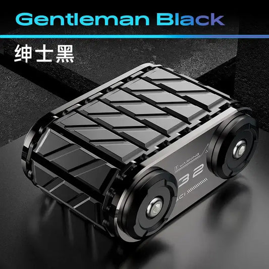 Gentleman Black EDC fidget spinner featuring a sleek metal design, perfect for adult stress relief and anxiety management.
