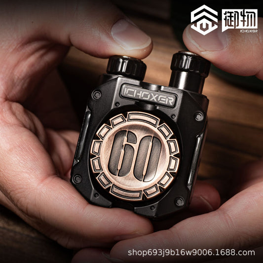 Yuwu edc-twin linkage push card fingertip gyroscope snap coin metal handle decompression adult edc toys