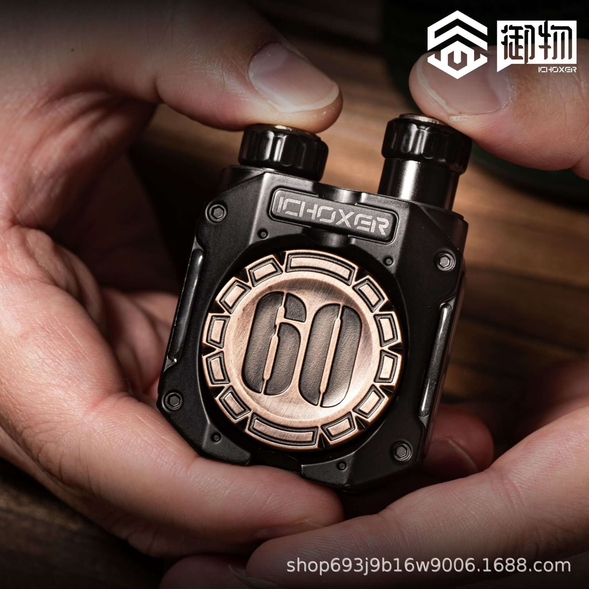 Yuwu edc-twin linkage push card fingertip gyroscope snap coin metal handle decompression adult edc toys